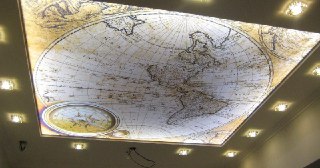 Натяжной потолок с фотопечатью Морозовск, цена от 6187 руб.